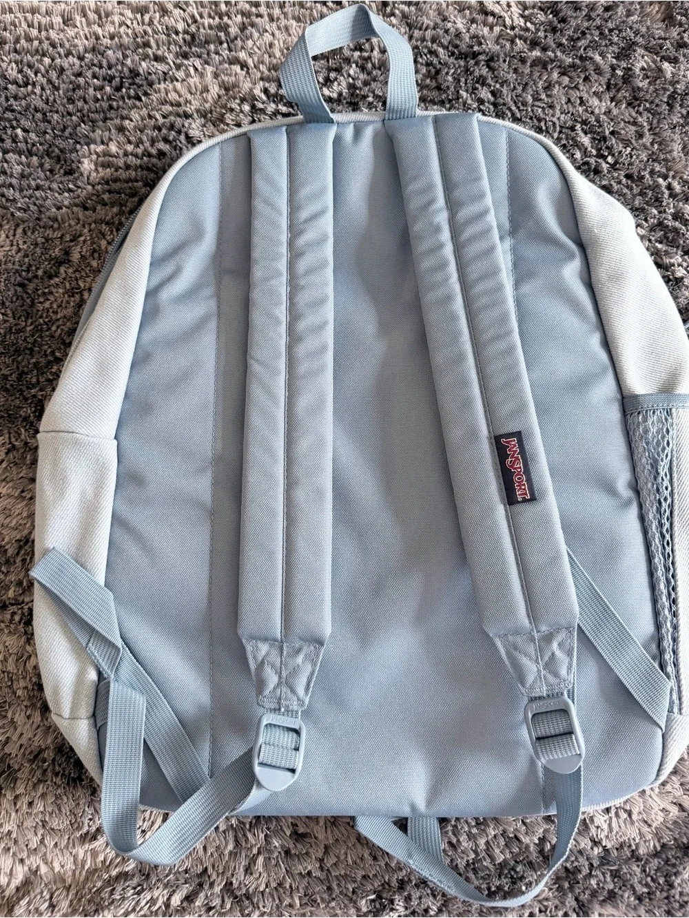 Jansport Light Gray Everyday Backpack in Pale Blue-Gray
